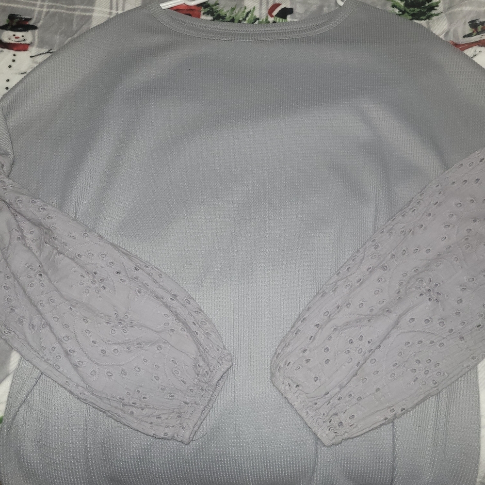 Elegant Gray Women's Blouse